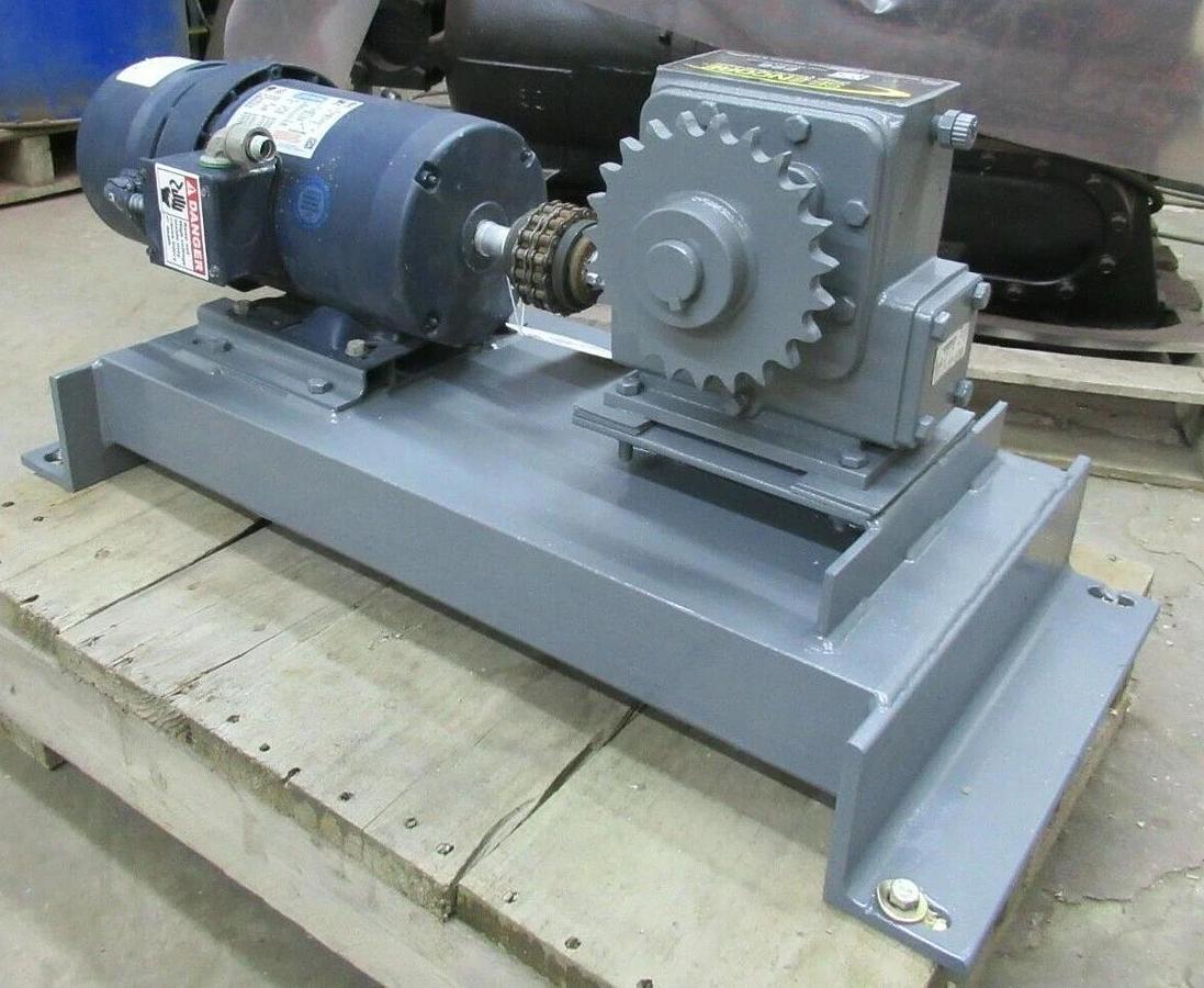 Used 1 HP SE ENCORE E26 WINSMITH XDBS 40:1 GEAR BOX W/ LEESON MOTOR & STEARNS BRAKE