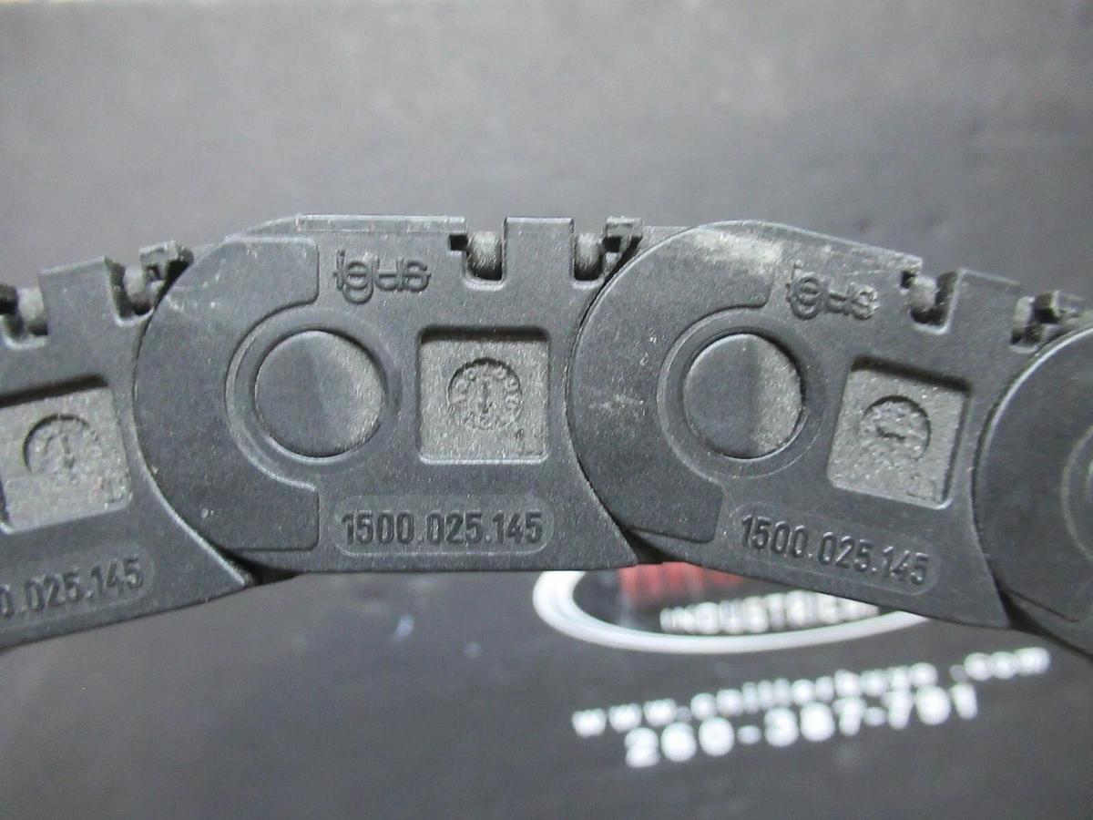 Used IGUS PLASTIC WIRE TACK 56" LENGTH X 1 1/2" WIDTH X 1 1/4" TALL 1500.025.145