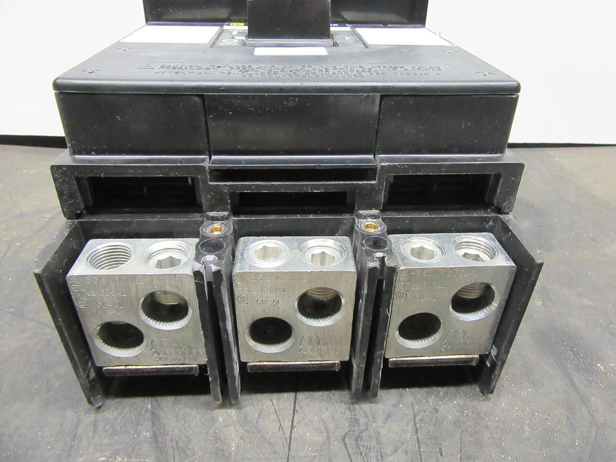 Used SQUARE D CIRCUIT BREAKER LEL36125LS W/ ARP050 250A SENSOR 600 VAC MICROLOGIC LSI