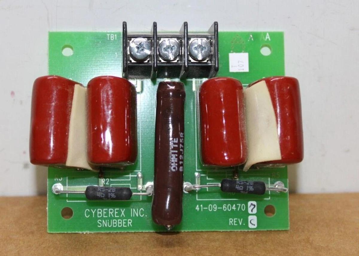 Used CYBEREX SNUBBER CIRCUIT BOARD 41-09-604707 REV. C **WARRANTY INCLUDED**