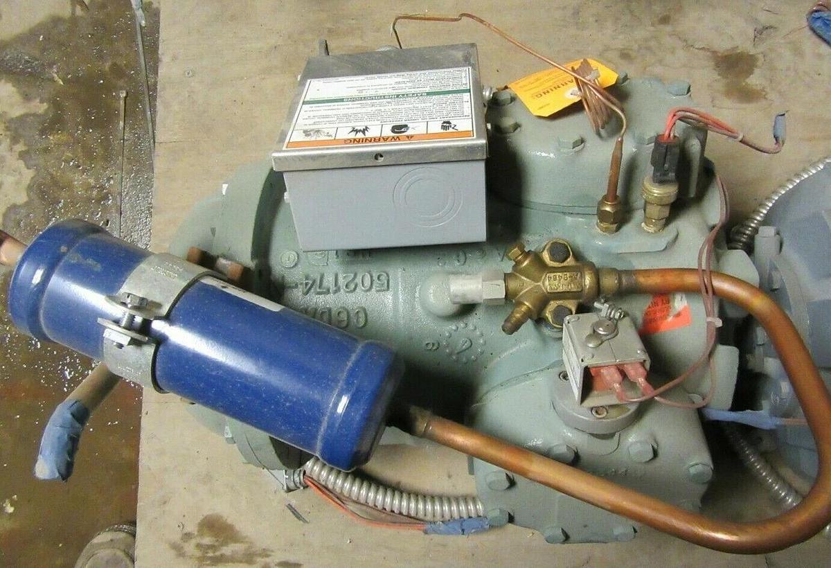 Used CARLYLE 06DS3136AC365ARP CARRIER CHILLER SEMI-HERMETIC COMPRESSOR 460 VAC 06DS