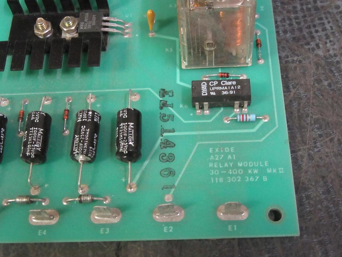 Used EXIDE RELAY MODULE CARD CIRCUIT BOARD 101072347D *WARRANTY INCLUDED*