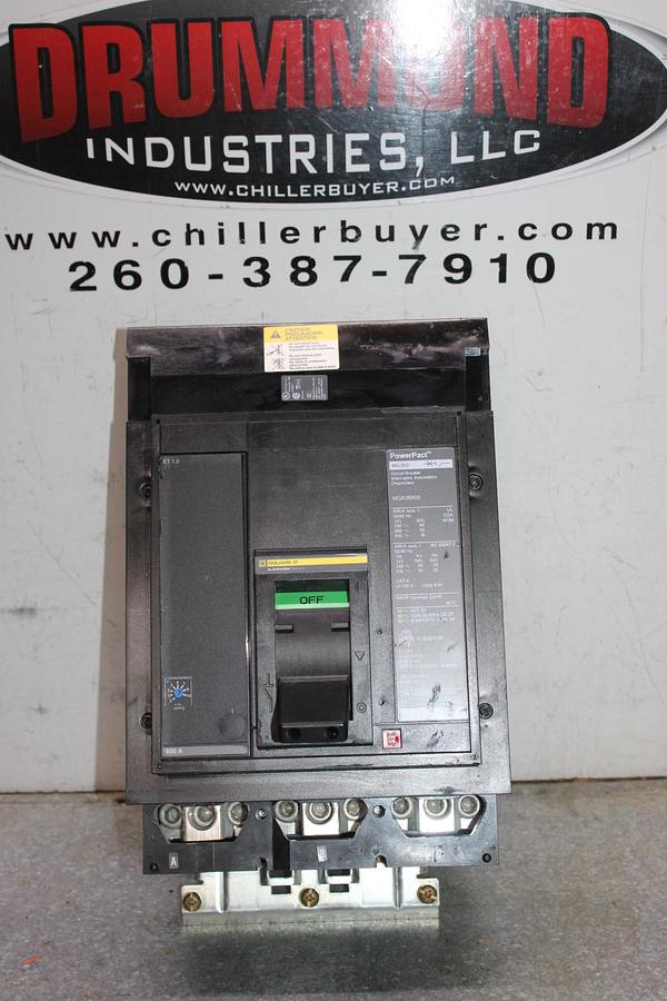Used SQUARE D I-LINE CIRCUIT BREAKER LA36350 350 AMP 600 VAC 3-POLE