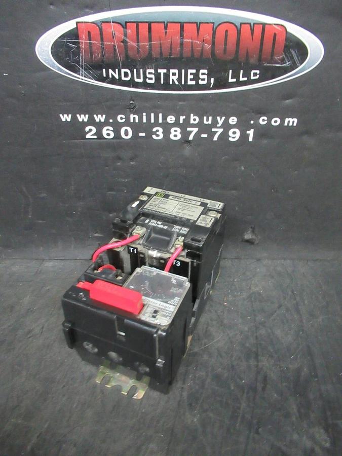 Used SQUARE D NEMA 1 STARTER 8536SCG3 W/ 9065SS120 OVERLOAD RELAY 600 VAC 10 HP