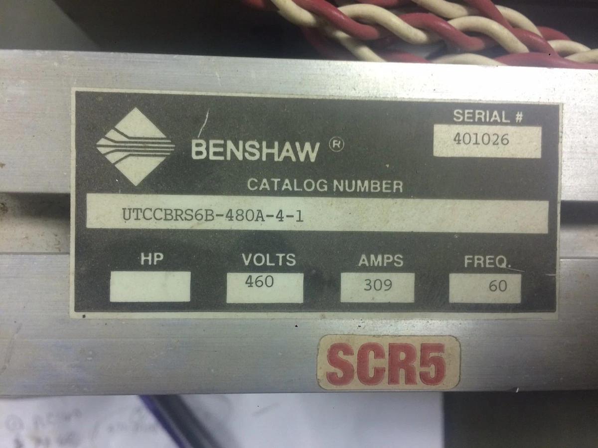 Used BENSHAW BIBPC720T 309 AMP 460V INTEGRAL BYPASS UTCCBRS6B-480A-4-1 CARRIER 60 HZ