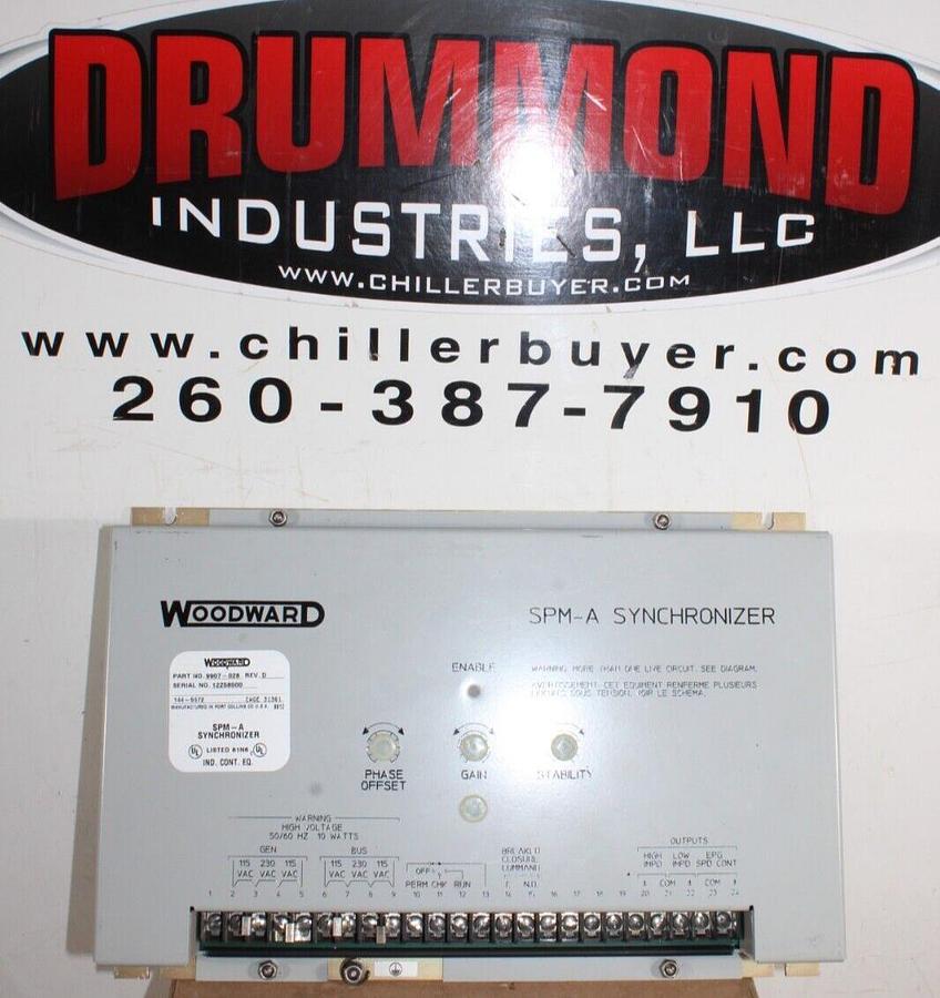 Used WOODWARD SPM-A SYNCHRONIZER 9907-028 REV. D 144-5572 115-230 VAC **WARRANTY**