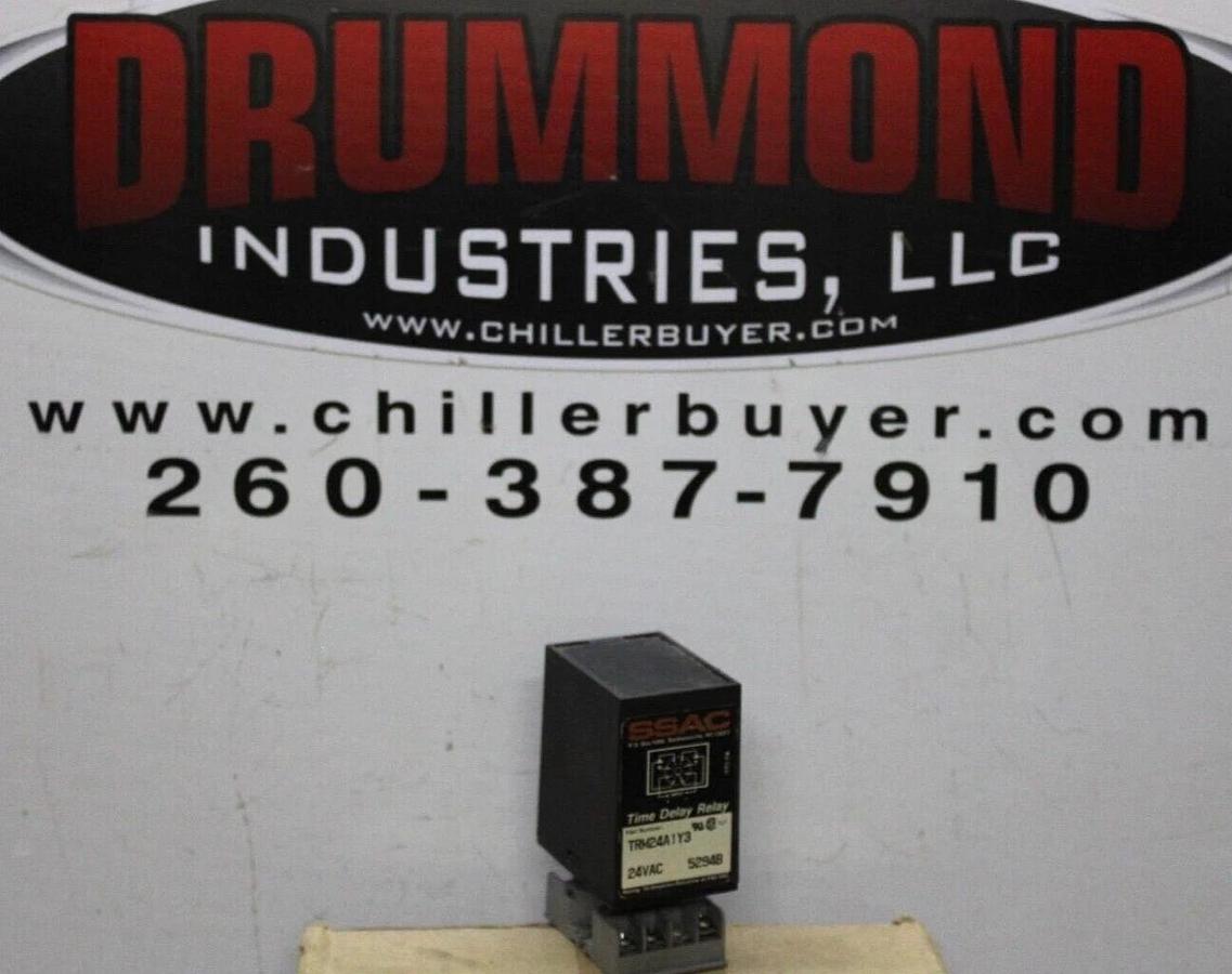 Used SSAC TIME DELAY RELAY TRM24A1Y3 24 VAC 10 AMP **WARRANTY INCLUDED**