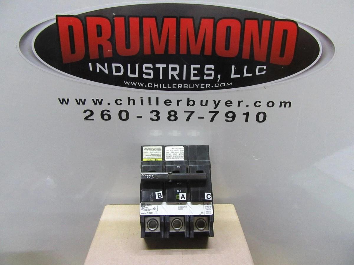Used SQUARE D CIRCUIT BREAKER QOB3150VH 150 AMP 240 VAC 3-POLE **WARRANTY**