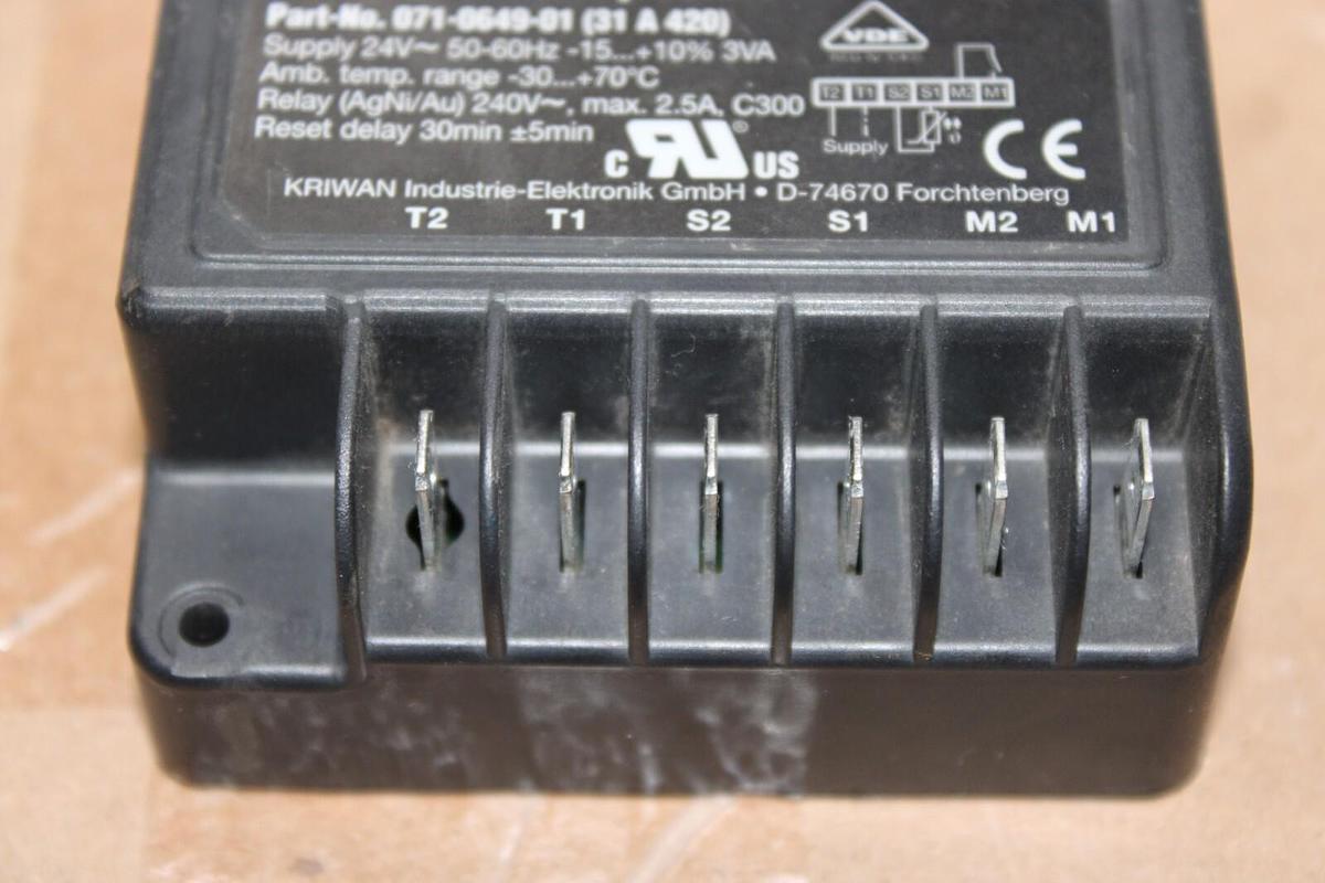 Used KRIWAN INT69 SC2 MOTOR PROTECTOR 071-0649-01 240 VOLT 2.5 AMP **WARRANTY**