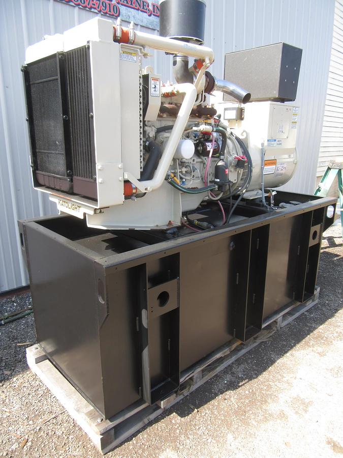 Used 60 KW DIESEL GENERATOR KATOLIGHT 120/240V RE-CONNECTABLE 786 HRS VIDEO WE SHIP