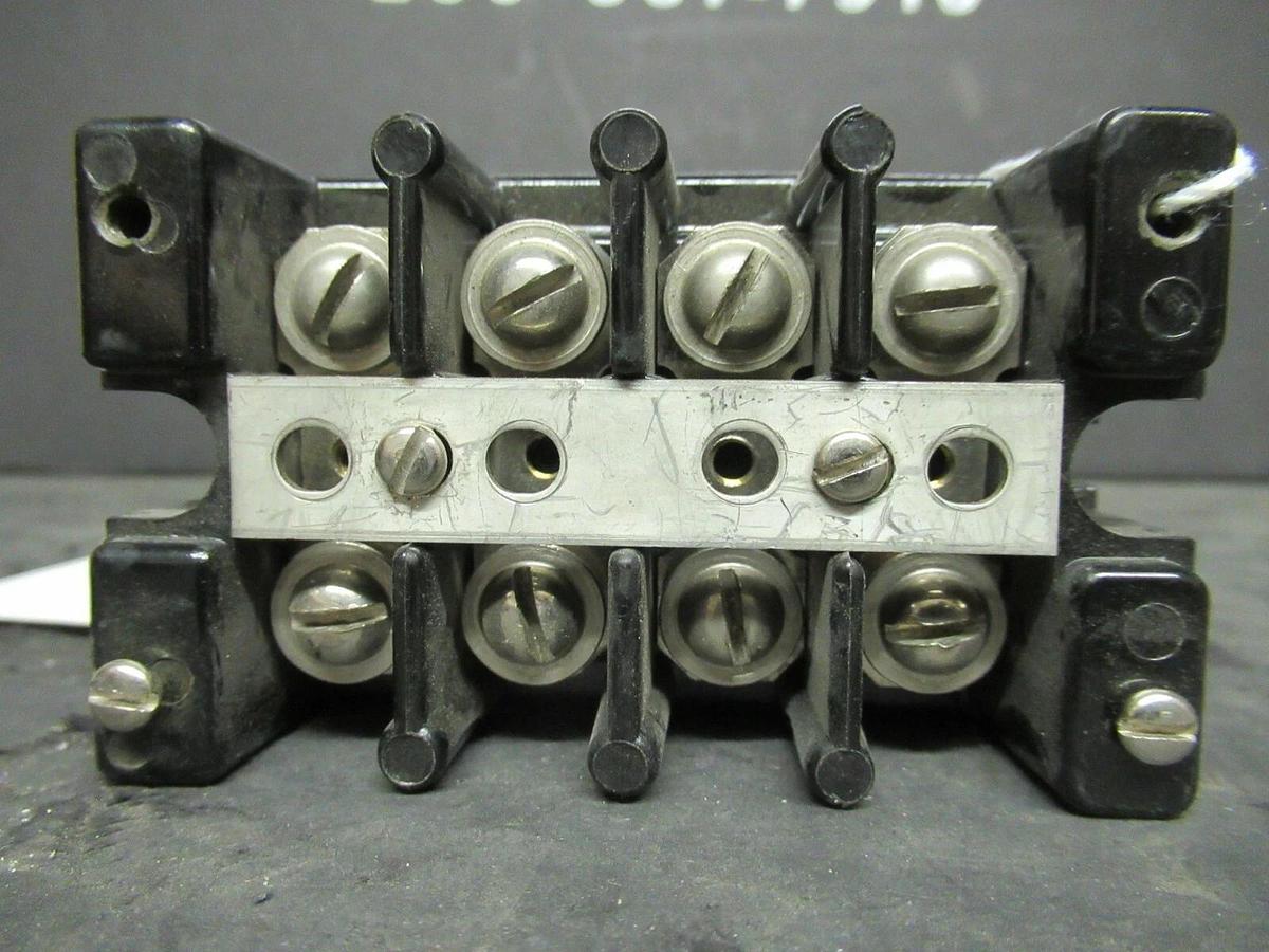 Used MARATHON FUSE HOLDER 1504 SC FOR 75 AMP 600 V FUSES **WARRANTY**