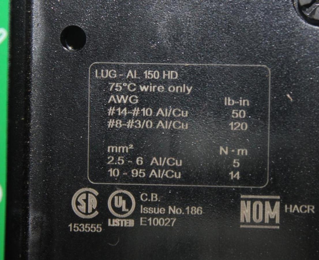 Used SQUARE D POWERPACT CIRCUIT BREAKER HDL36100 3-POLE 100 AMP 600 VAC *WARRANTY*