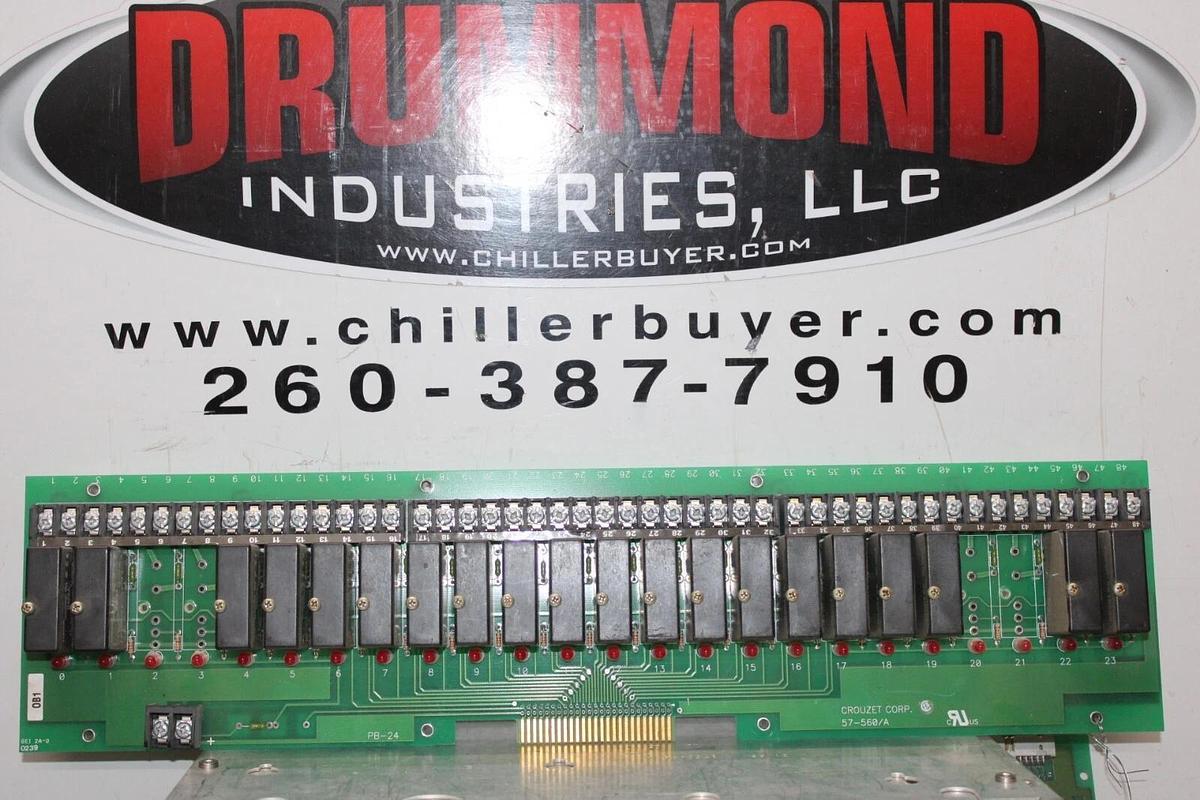 Used CROUZET RELAY CIRCUIT BOARD 57-560/A PB-24 **WARRANTY INCLUDED**