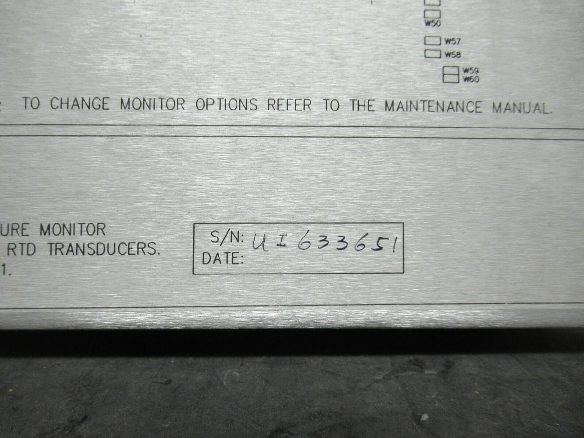 Used BENTLY NEVADA 6 CHANNEL TEMP. MONITOR 81228-01 REV. C