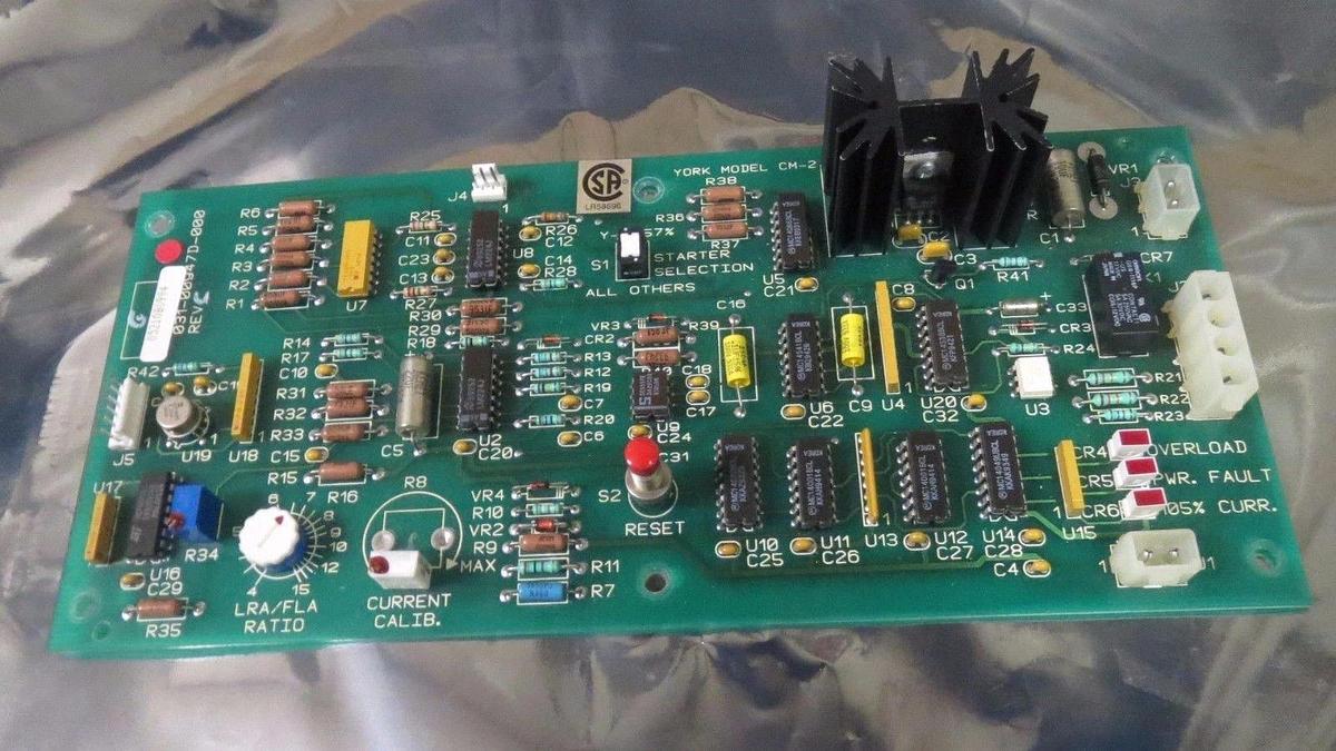 Used YORK CURRENT CONTROL CM-2 CIRCUIT BOARD MODEL: 031-00947D-000 REV C **WARRANTY**