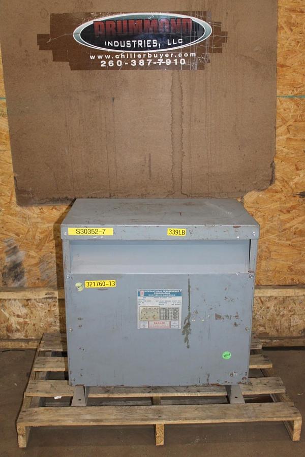 Used 30 kVA ITC TRANSFORMER 30T32H6ES HIGH: 208V LOW: 208/120V 3-PHASE 60 HZ HTUL