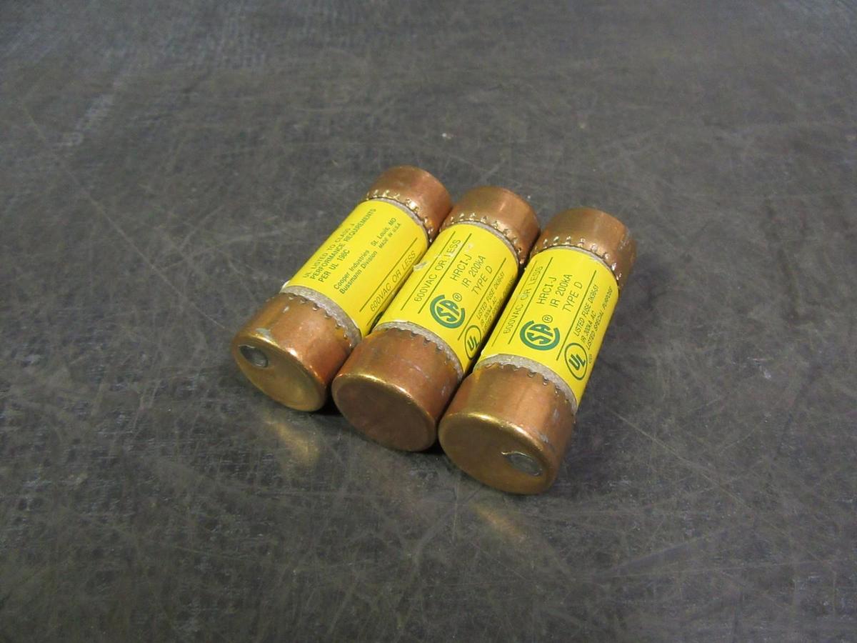 Used LOT OF 10 BUSSMANN LOW-PEAK CLASS J FUSE 1 AMP 600 VAC 300 VDC LPJ-1SP