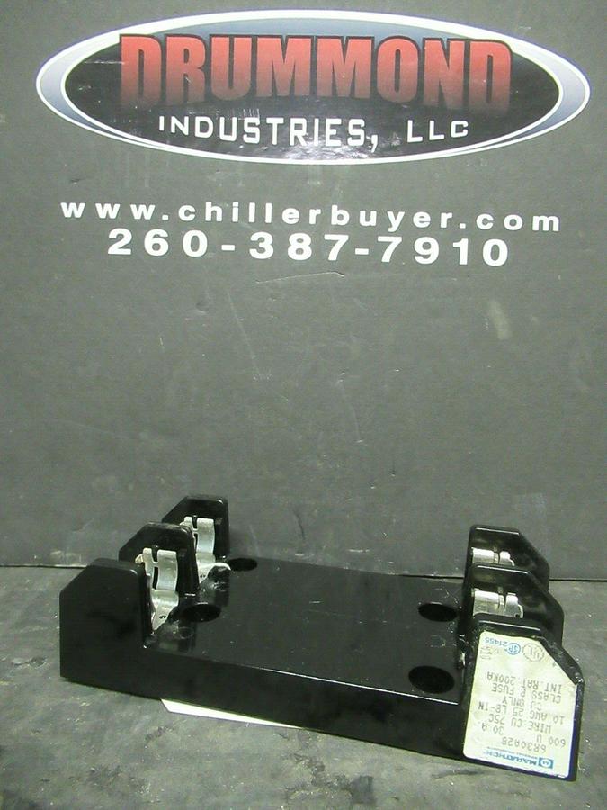 Used MARATHON FUSE HOLDER 6R30A2B FOR 30 AMP 600 V CLASS R FUSES **WARRANTY**