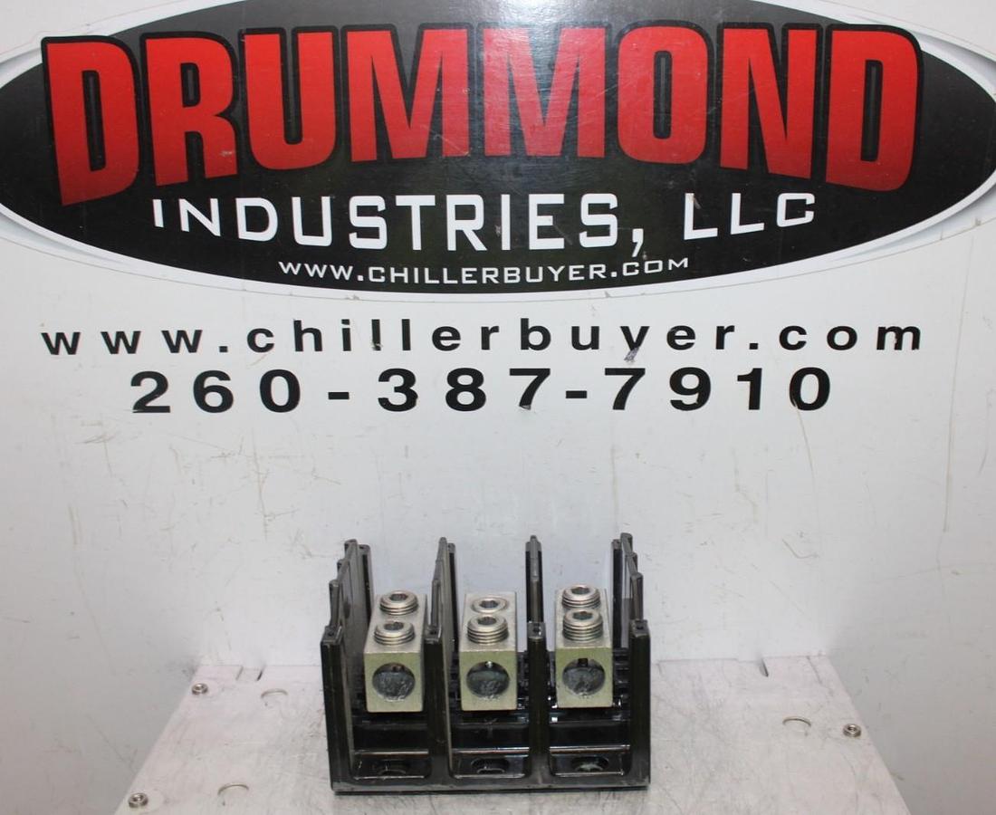 Used BUSS POWER DISTRIBUTION LUG 16303-3 3-POLE 310 AMP 600 VOLT CU/AL WIRE