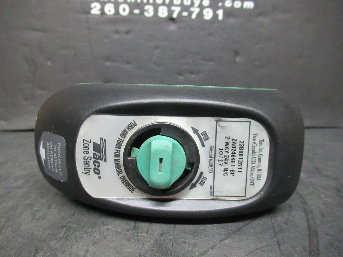 Used TACO ZONE SENTRY ACTUATOR 23B0012N11 2-WAY 24 VOLT **WARRANTY INCLUDED**