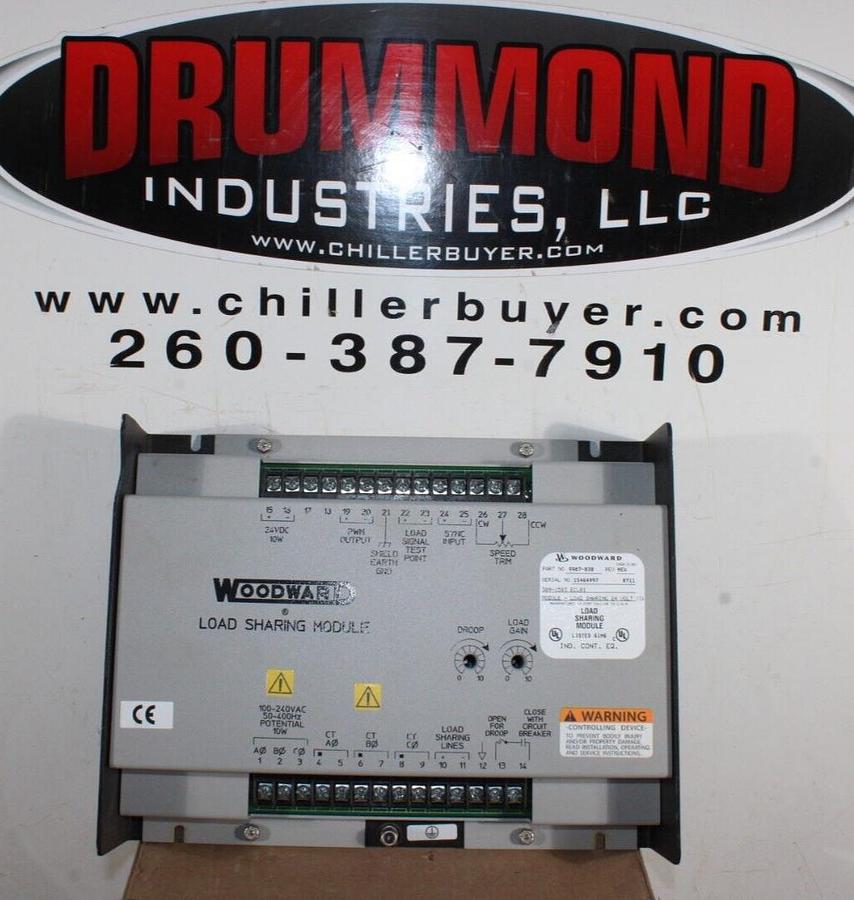 Used WOODWARD LOAD SHARING MODULE 9907-838 REV. NEW 309-1583-ECL01 24 VOLT