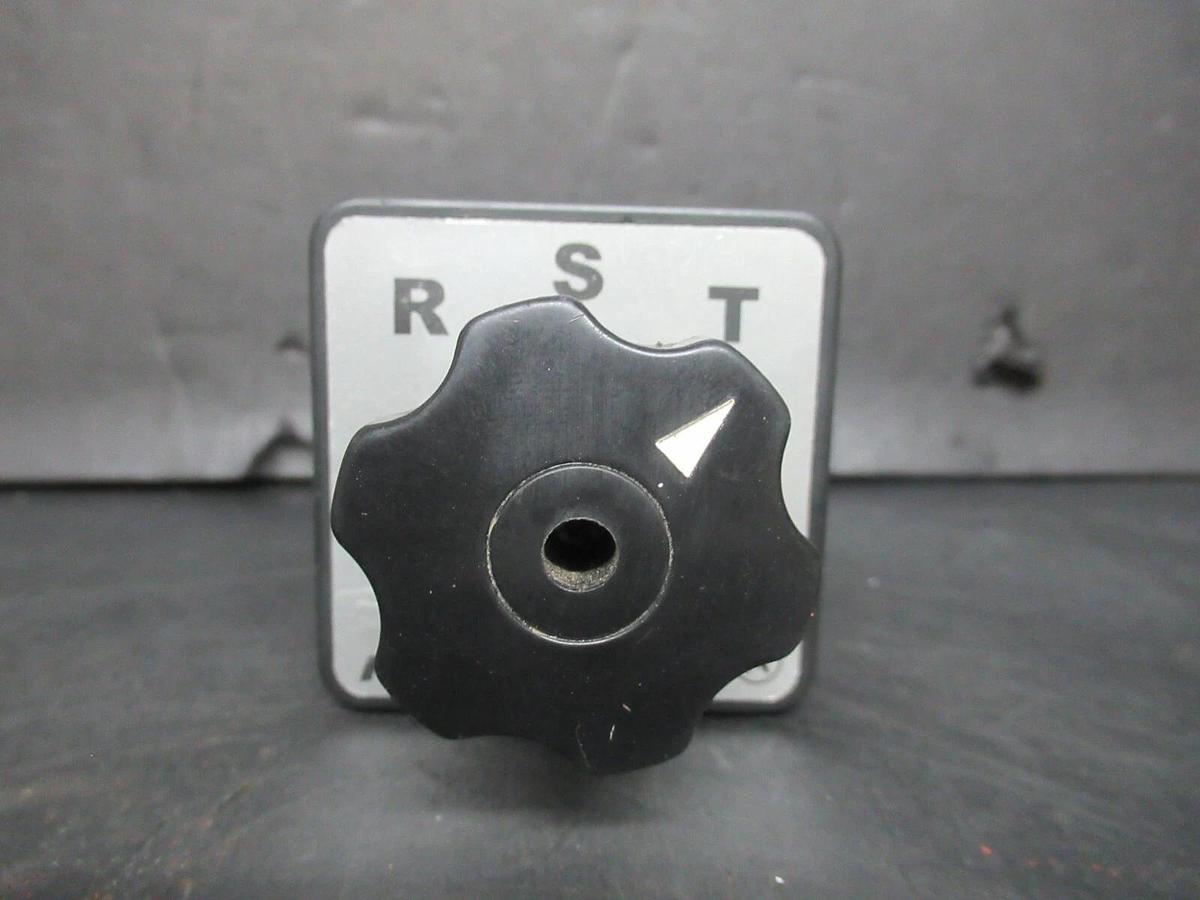 Used KACON CAM AMMETER SELECTOR SWITCH KAM-S1 KAM-CA2 3 PHASE 250 VAC 120 VDC 20 AMP