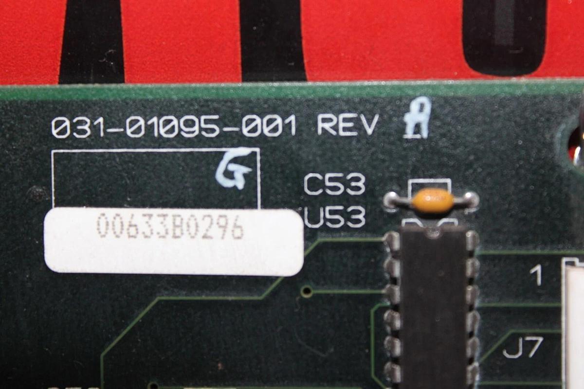 Used YORK HVAC CHILLER PROCESSING CIRCUIT BOARD 031-01095-001 REV. A **WARRANTY**