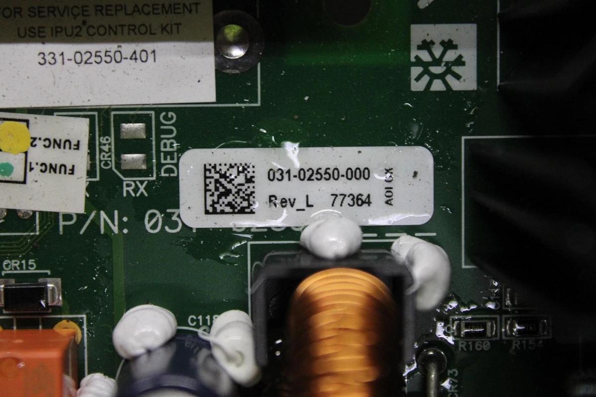 Used YORK HVAC CONTROL I/O CIRCUIT BOARD 031-02550-000 REV. L W/ 031-02630-001 REV. F