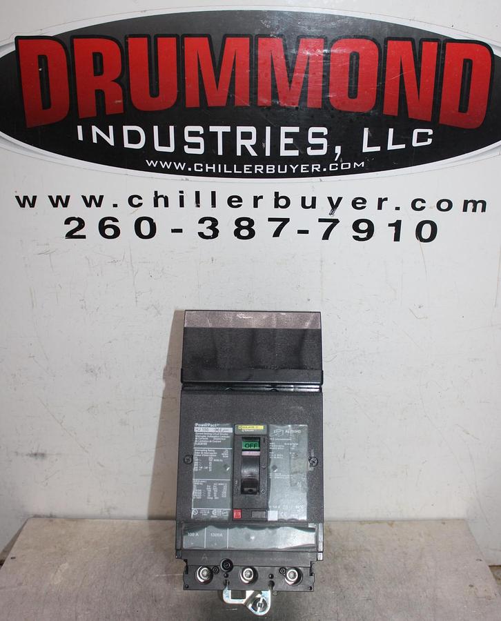 Used SQUARE D I-LINE CIRCUIT BREAKER FC34100 100 AMP 480 VAC 3-POLE
