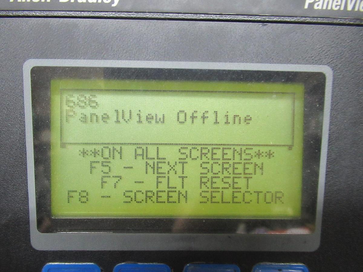 Used ALLEN-BRADLEY PANEL VIEW 300 2711-K3A17L1 SER. B REV. A 24 VDC 0.25 AMP