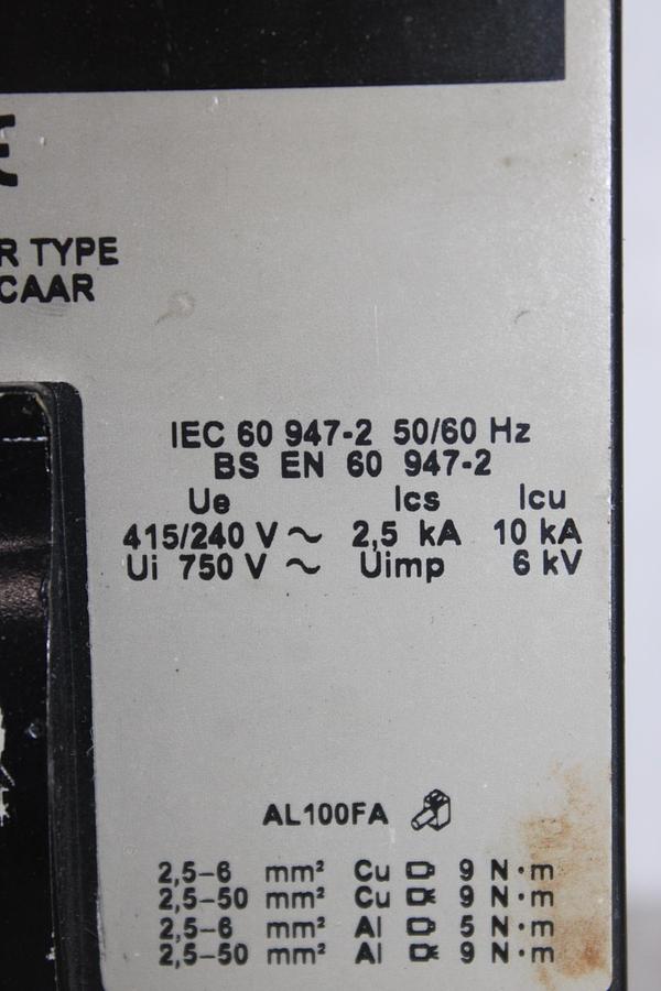 Used SQUARE D CIRCUIT BREAKER FAL34020 20 AMP 480 VAC 3-POLE **WARRANTY**