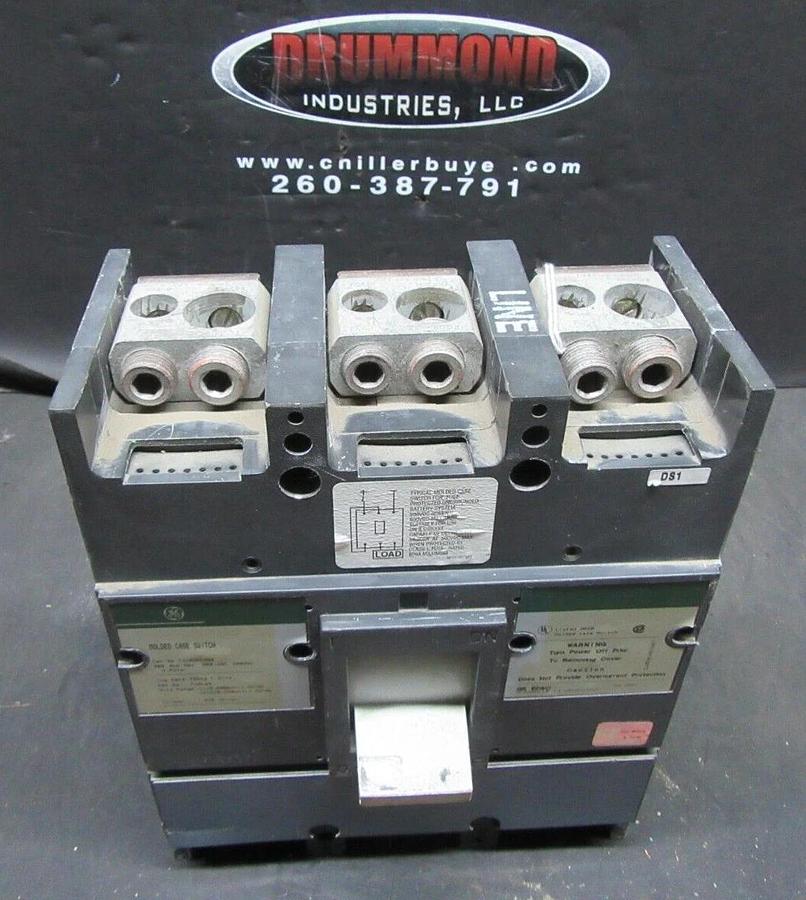 Used GE MOLDED CASE SWITCH TJJ436400 400 AMP 600 VAC 3-POLE **WARRANTY INCLUDED**