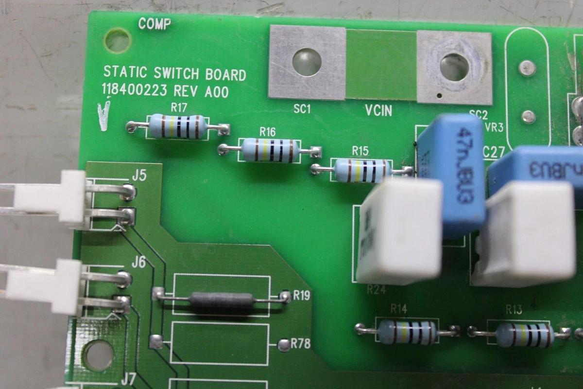 Used EATON POWERWARE STATIC SWITCH CIRCUIT BOARD 118400223 REV. A00 **WARRANTY**