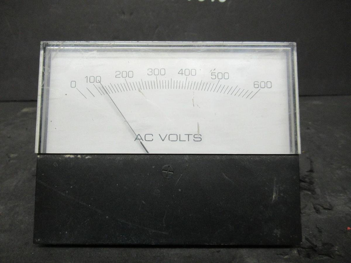 Used YOKOGAWA AC VOLTAGE METER READOUT ANALOG 260444SJSJ10AB/UL 600 VAC