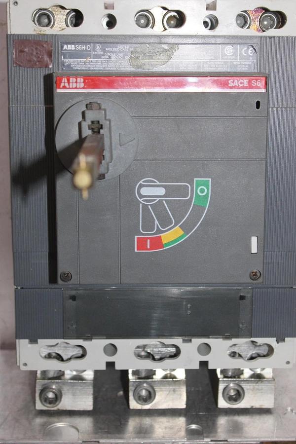 Used ABB MOLDED CASE SWITCH SACE S6 S6H-D 600 AMP 600 VAC 3-POLE **WARRANTY**