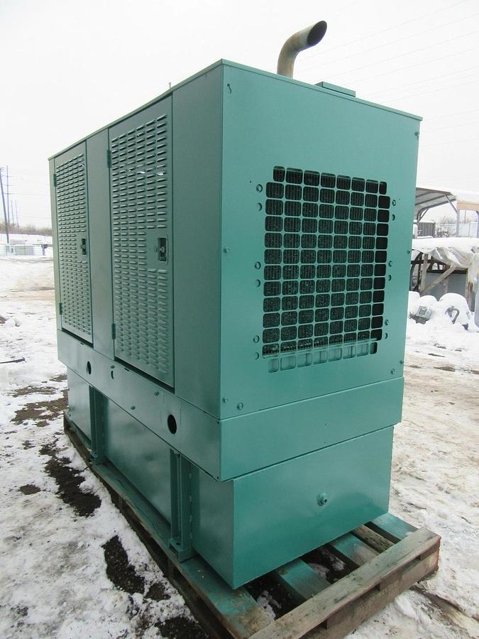 Used 40 KW 50 KW DIESEL GENERATOR CUMMINS 120/240V B3.9-G1 RECONNECTABLE VIDEO