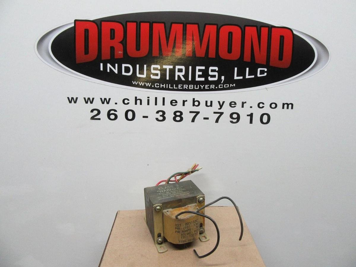 Used YORK TRANSFORMER 0.78 AMP PRI: 120 VOLT SEC: 12 VOLT 50/60 HZ 025-025135C