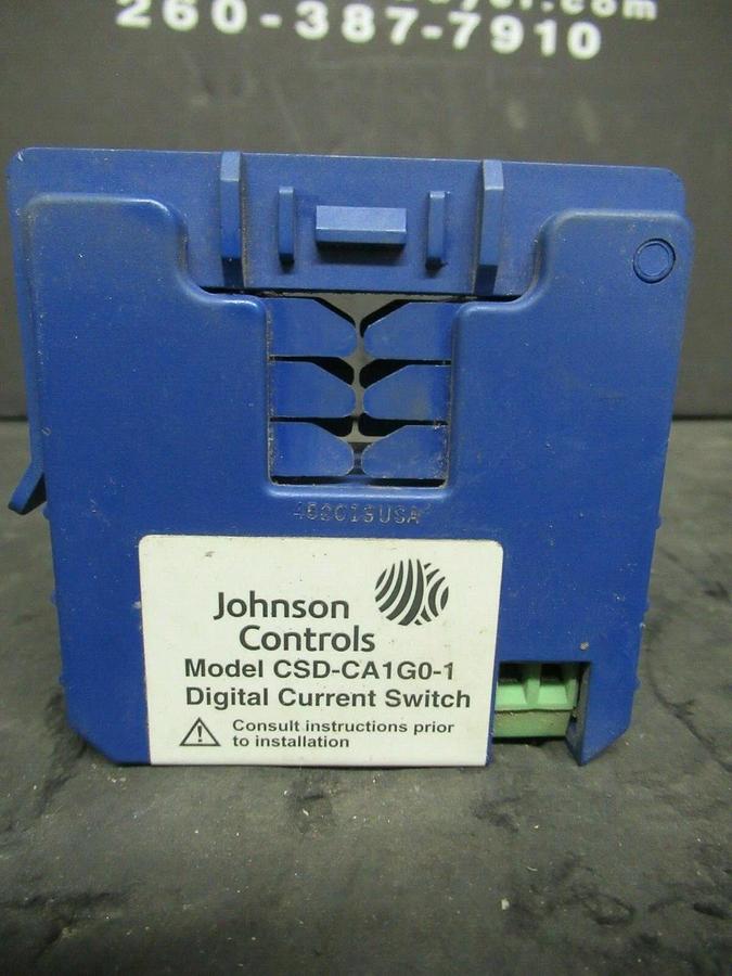 Used JOHNSON CONTROLS DIGITAL CURRENT SWITCH CSD-CA1G0-1 135 AMP