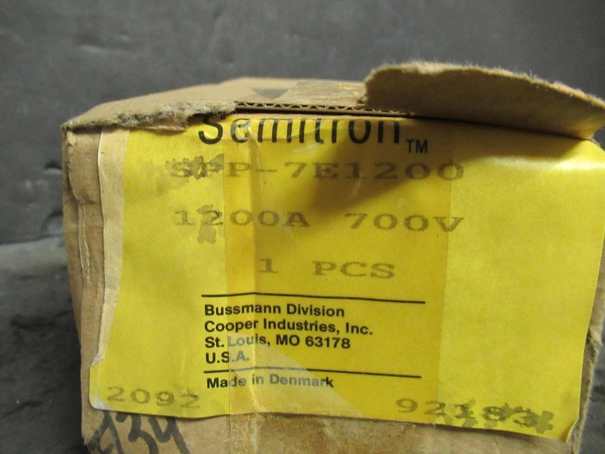 (1 ea) NEW IN BOX BUSS SEMITRON SPP-7E1200 1200 AMP 700 V FUSE BUSSMANN COOPER