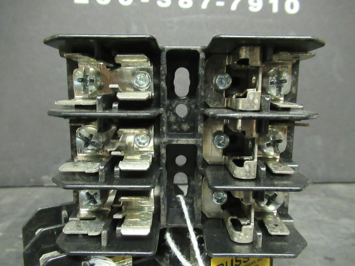 LOT OF 2 BUSSMANN FUSE HOLDER BC6033SQ FOR 30 AMP 600 V FUSES **WARRANTY**