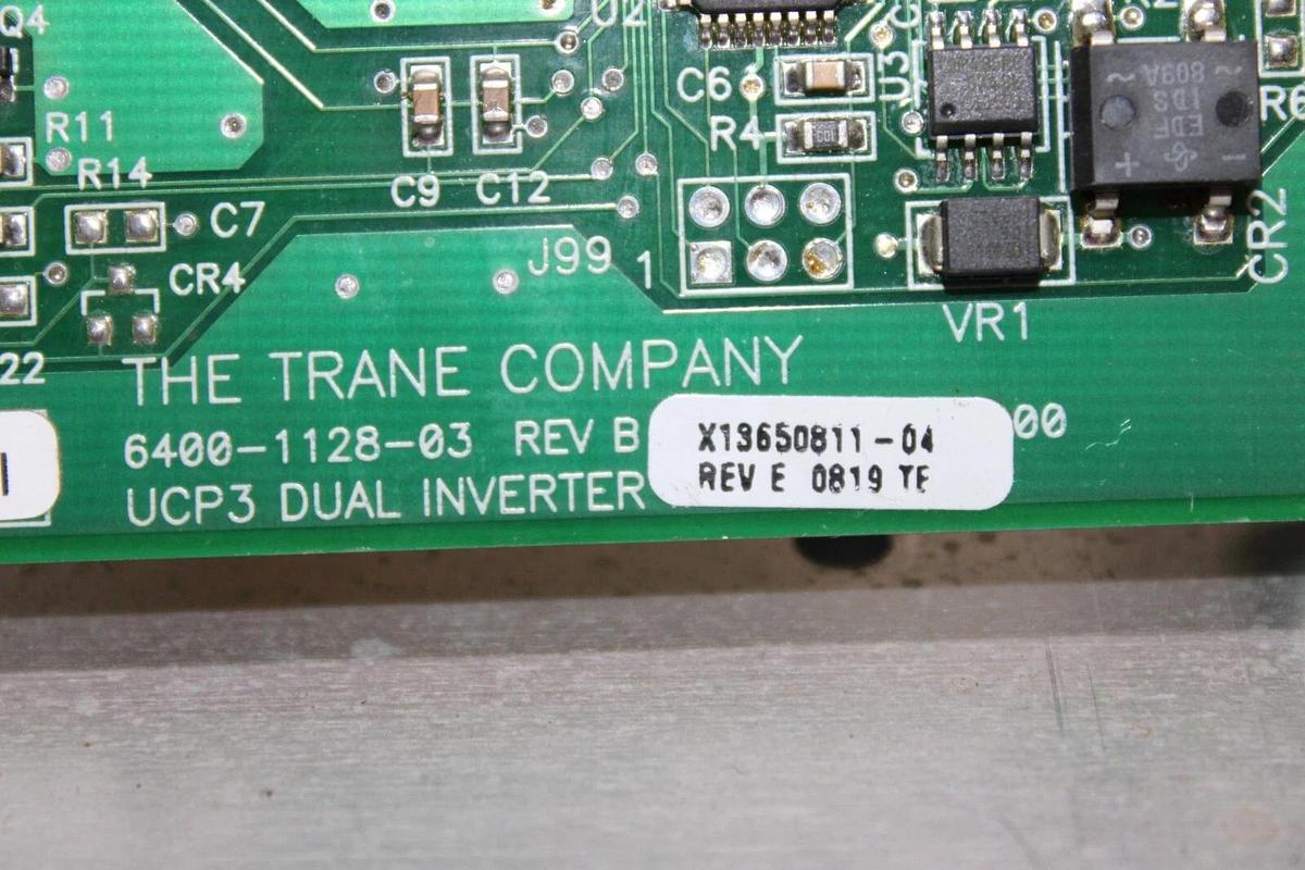 Used TRANE UCP3 DUAL INVERTER BOARD X13650811-04 REV. E 6400-1128-03 REV. B