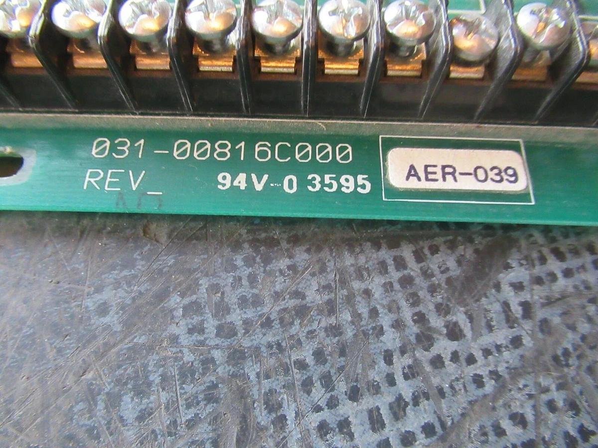 Used YORK CHILLER CONTROL CARD CIRCUIT BOARD 031-00816C000 **WARRANTY INCLUDED**