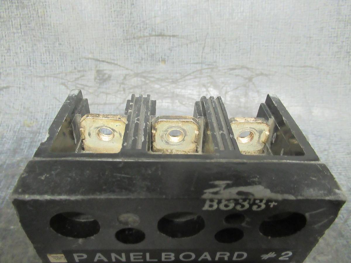 Used 225 AMP GENERAL ELECTRIC TQD32225 240 VAC 3 POLE CIRCUIT BREAKER GE 3 PHASE