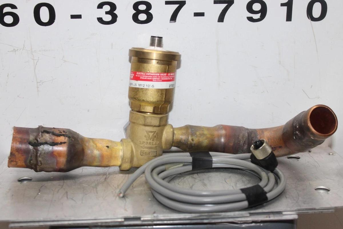 Used SPORLAN ELECTRIC EXPANSION VALVE SERI-JS M12 10'-S