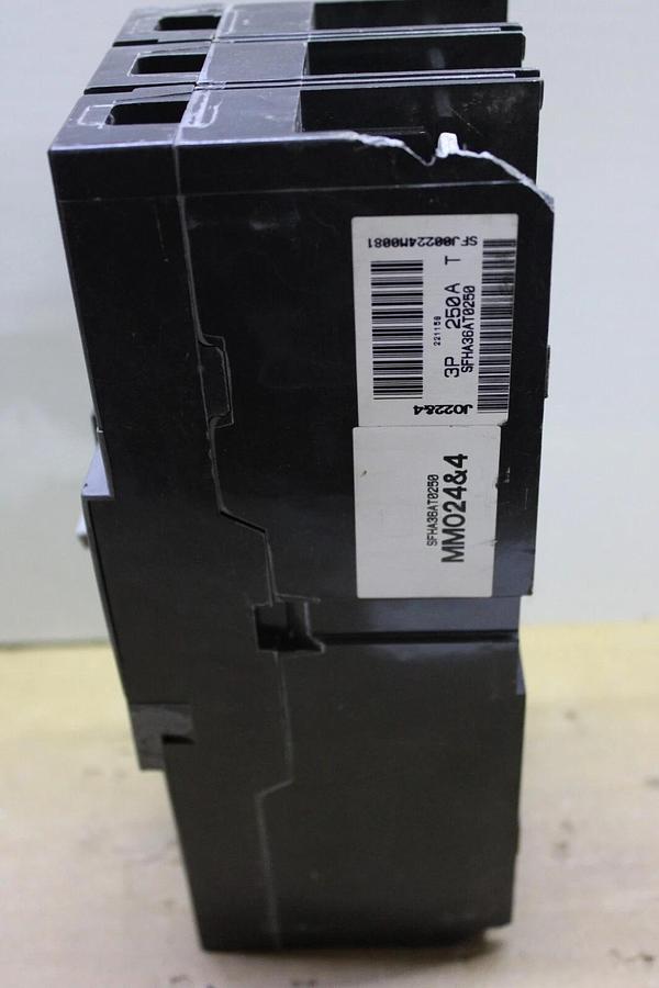 Used GE SPECTRA RMS CIRCUIT BREAKER SFHA36AT0250 110 AMP 3-POLE 600 VAC **WARRANTY**