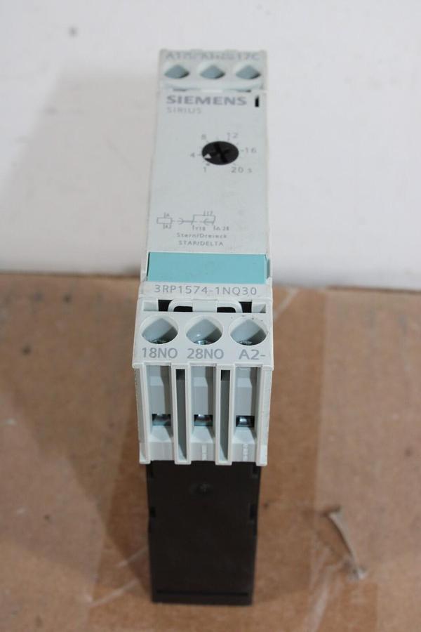 Used SIEMENS SIRIUS TIME DELAY RELAY 3RP1574-1NQ30 1-20 SEC 300 VOLT 3 AMP *WARRANTY*