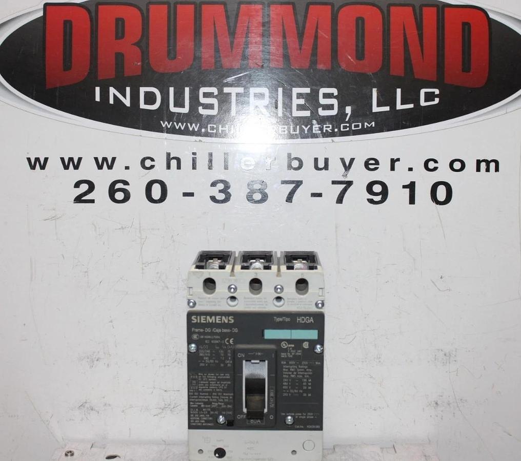 Used SIEMENS HDGA CIRCUIT BREAKER HDX3B080 80 AMP 600 VAC 3-POLE **WARRANTY**