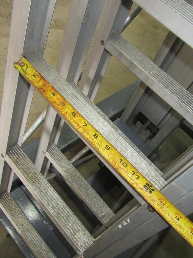 Used 300 LB CAPACITY GENIE EASY-UP 15 FT HT MANUAL PUSH ARIAL WORK PLATFORM EU-15M