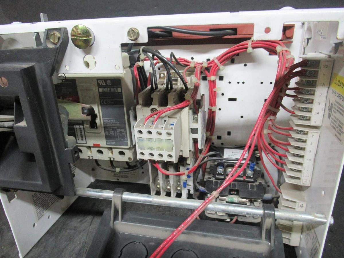 Used CUTLER HAMMER MOTOR STARTER CONTROL BUCKET MODEL: 2100 12" NEMA SIZE 1 30 AMP