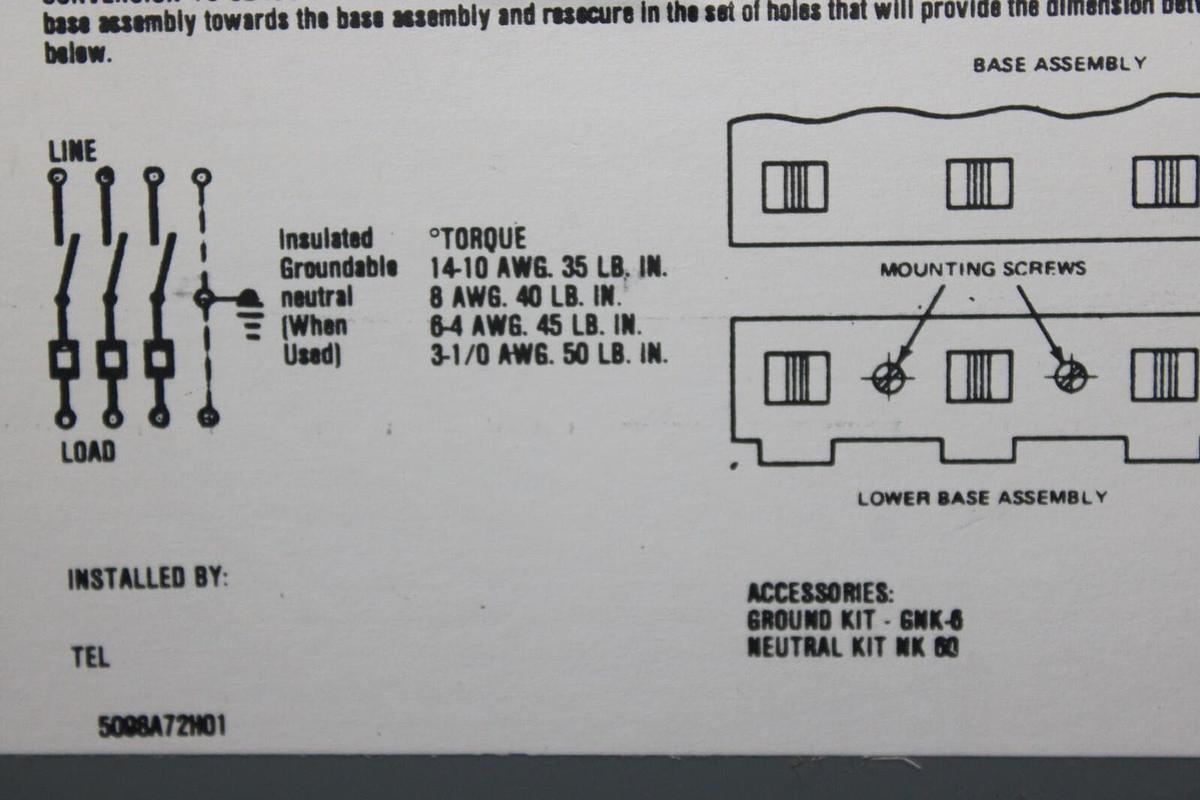 Used WESTINGHOUSE HEAVY DUTY SAFETY DISCONNECT SWITCH HFN361 30 AMP 600 VAC